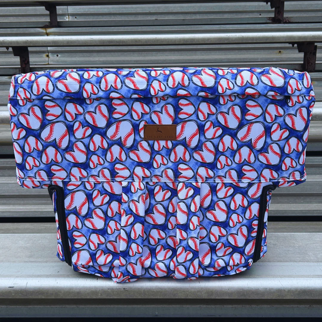 Baseball Hearts 23" Stadium Seat with Armrests - Image 9