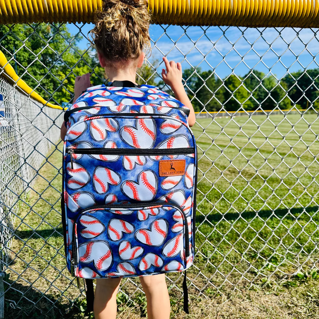 Baseball Hearts Backpack Cooler - Image 3