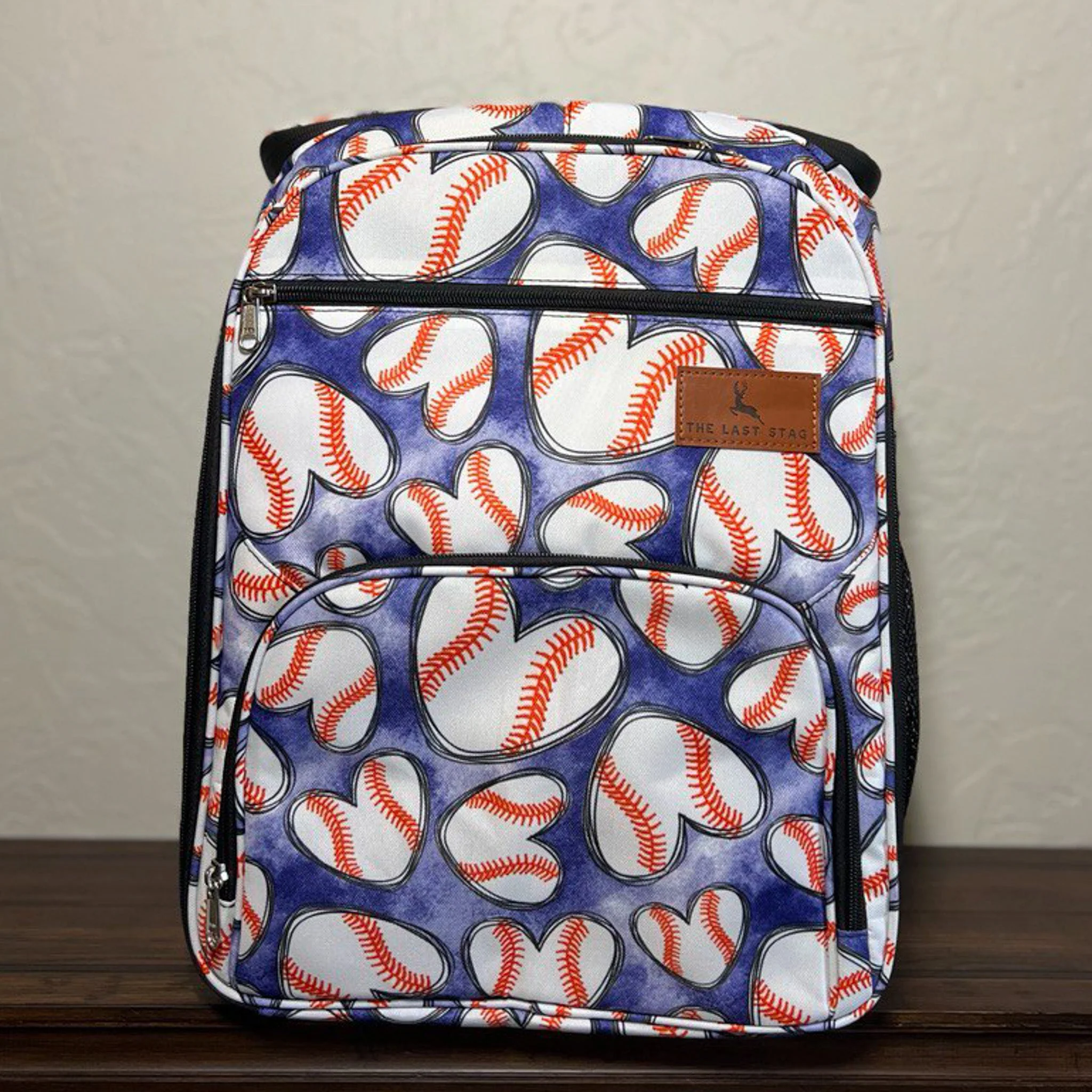 Baseball Hearts Backpack Cooler - Image 4