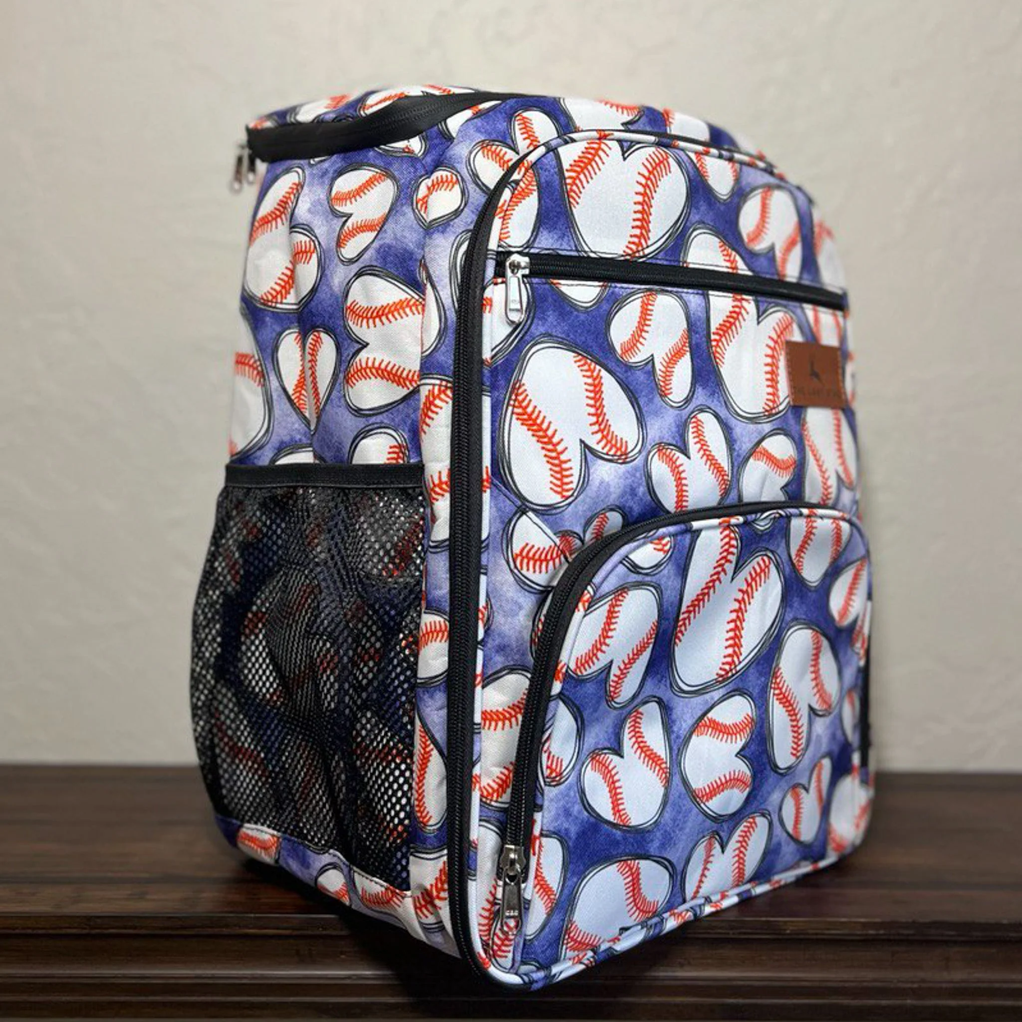 Baseball Hearts Backpack Cooler - Image 5