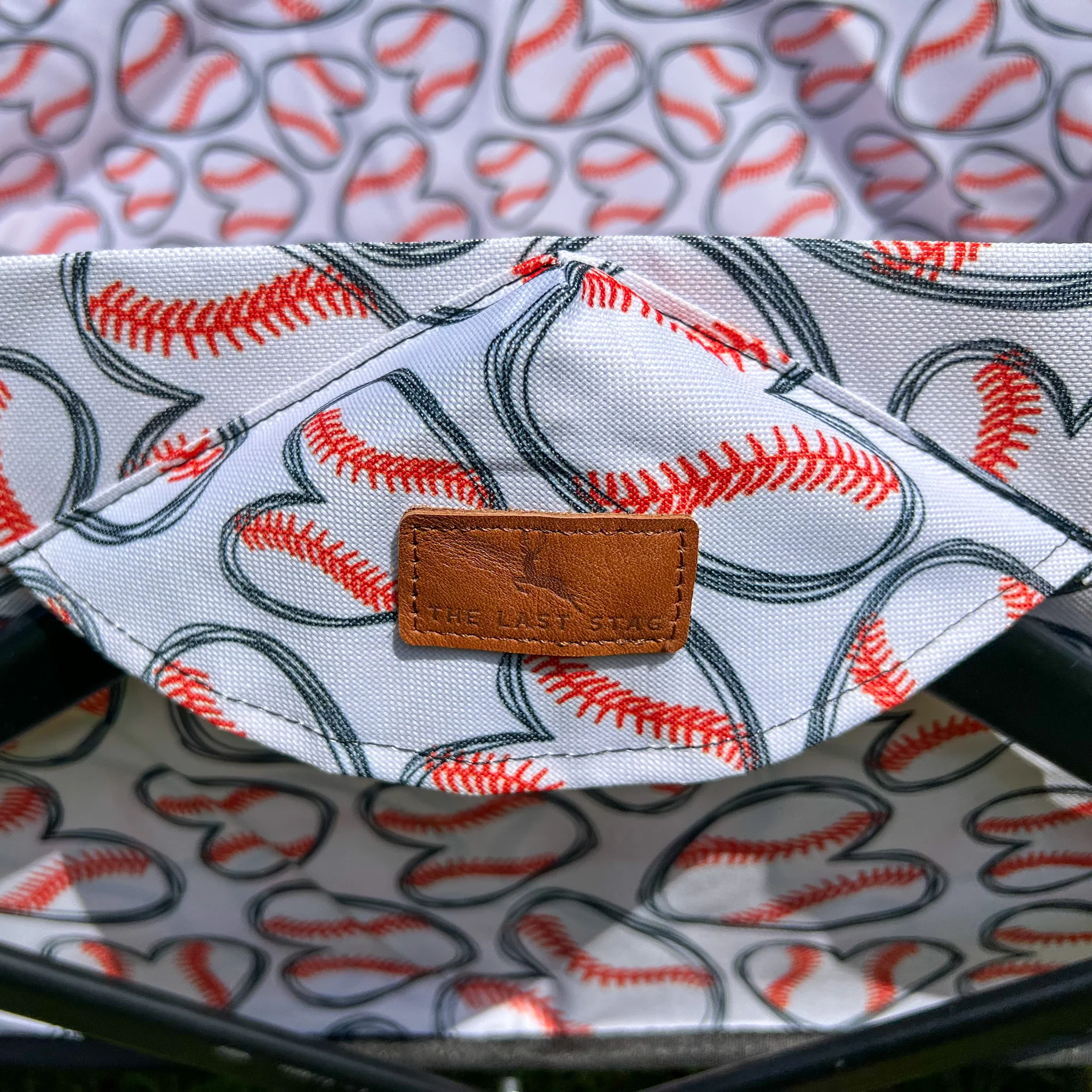 Baseball Hearts Stroller Wagon - Image 4