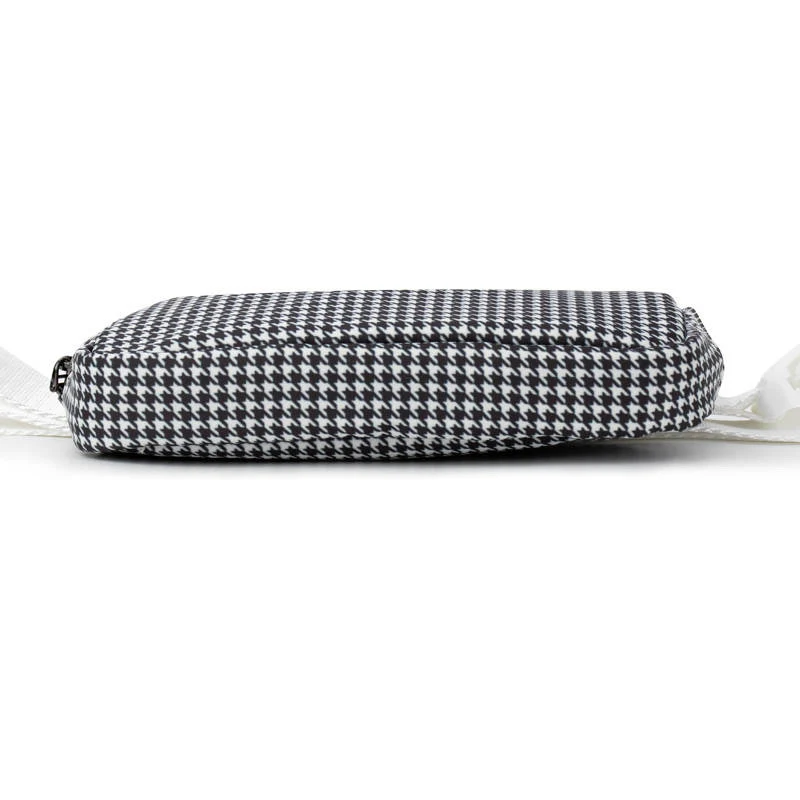 Black and White Houndstooth Easy Carry Belt Bag - Image 6