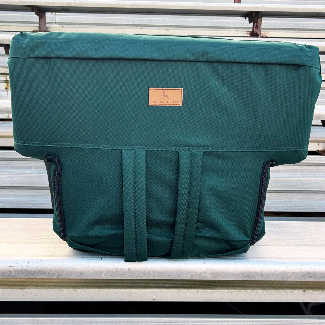Dark Green 23" Stadium Seat with Armrests - Image 3
