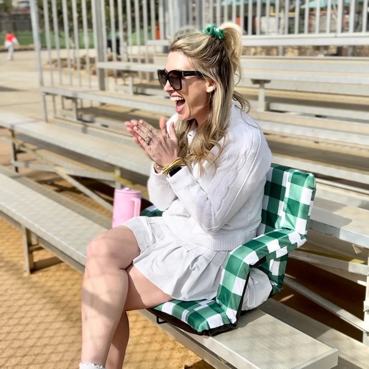 Green Buffalo 23" Stadium Seat with Armrests - Image 8