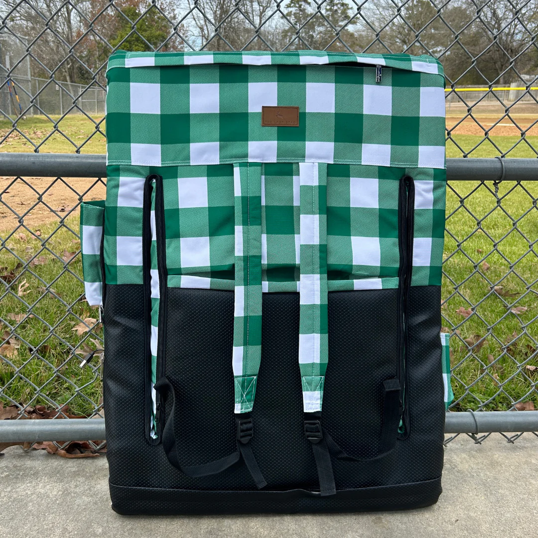 Heated Green Buffalo 23" Stadium Seat with Armrests - Image 8