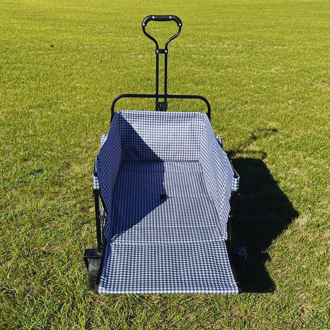 Black & White Houndstooth Tailgate Wagon - Image 3