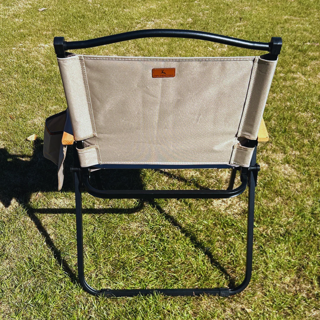 Khaki Folding Lawn Chair - Image 3