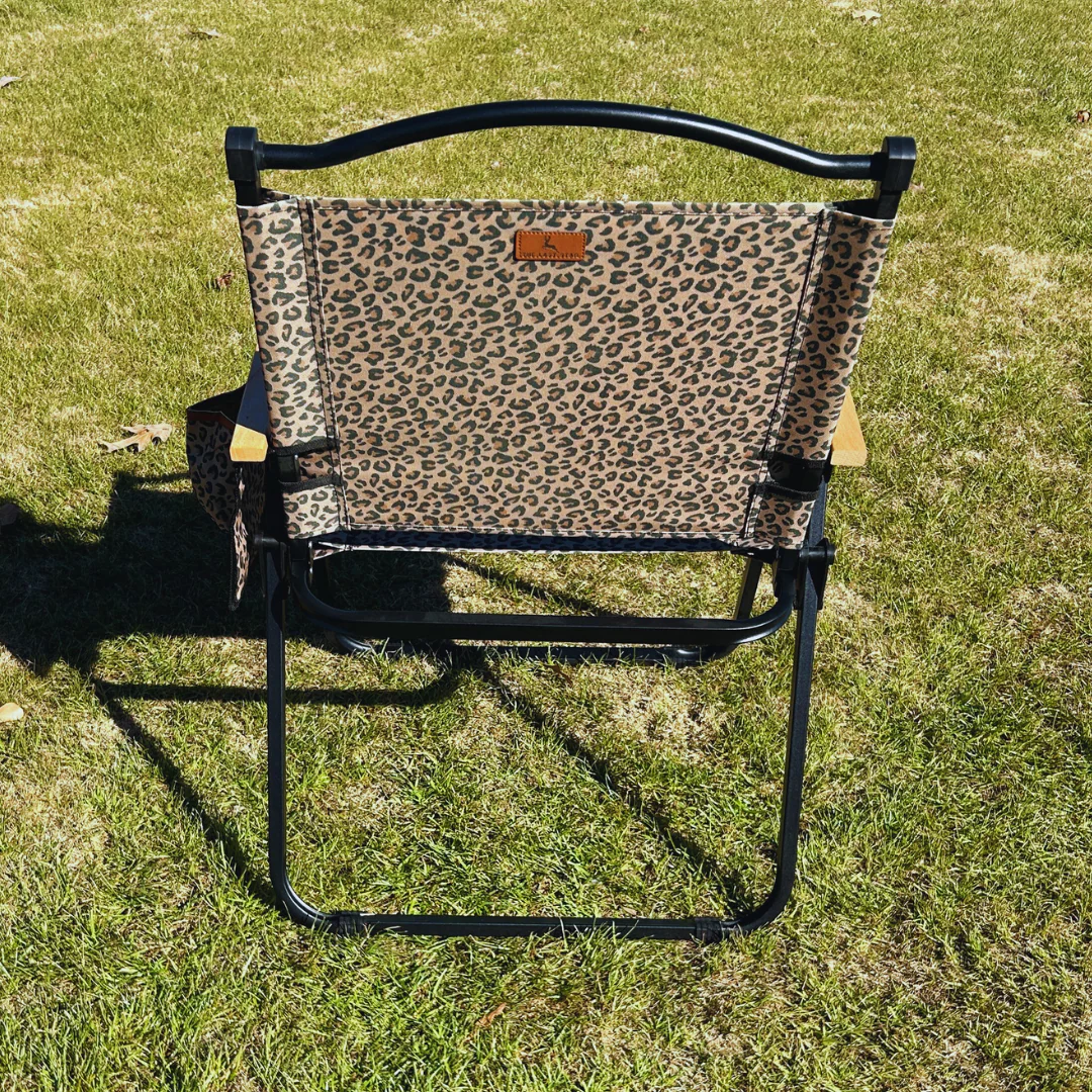Leopard Print Folding Lawn Chair - Image 3