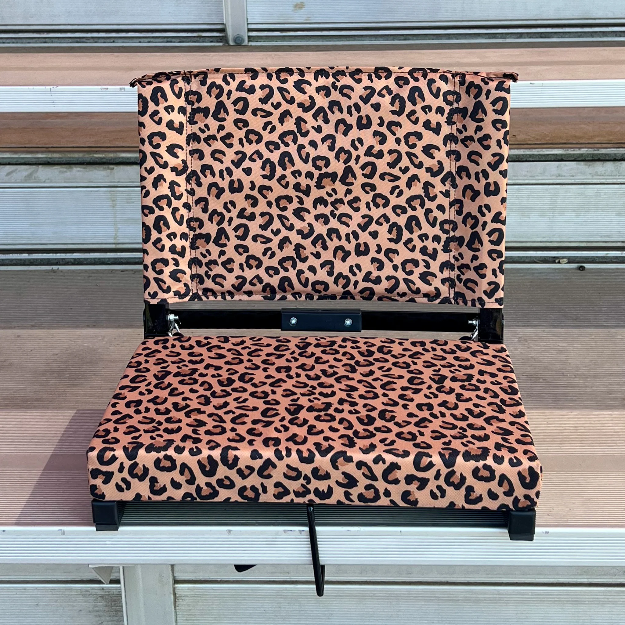 Leopard Print Folding Stadium Seat - Image 4