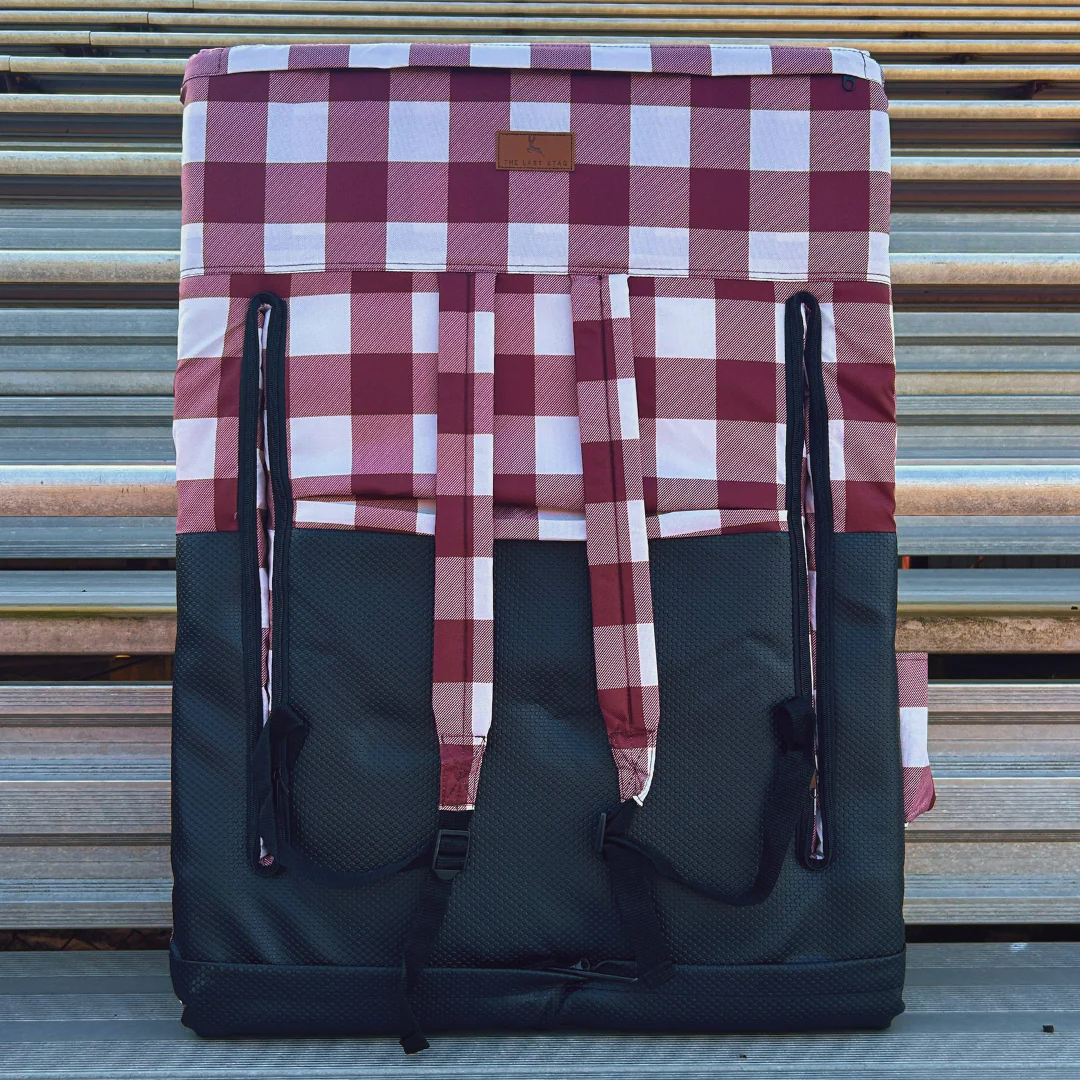 Maroon Buffalo 23" Stadium Seat with Armrests - Image 4