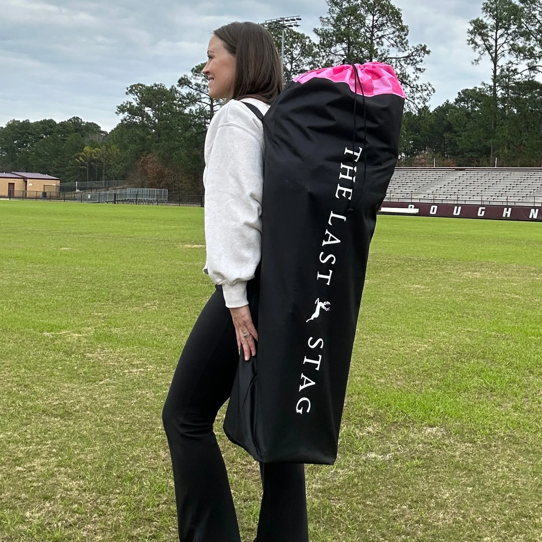 Pink Checkerboard - Heated Sideline Chair - Image 6