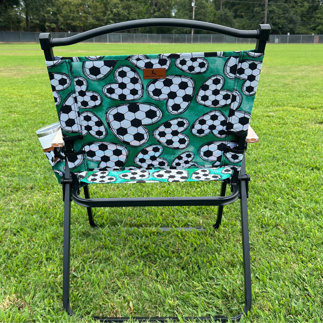 Soccer Hearts Folding Lawn Chair - Image 3