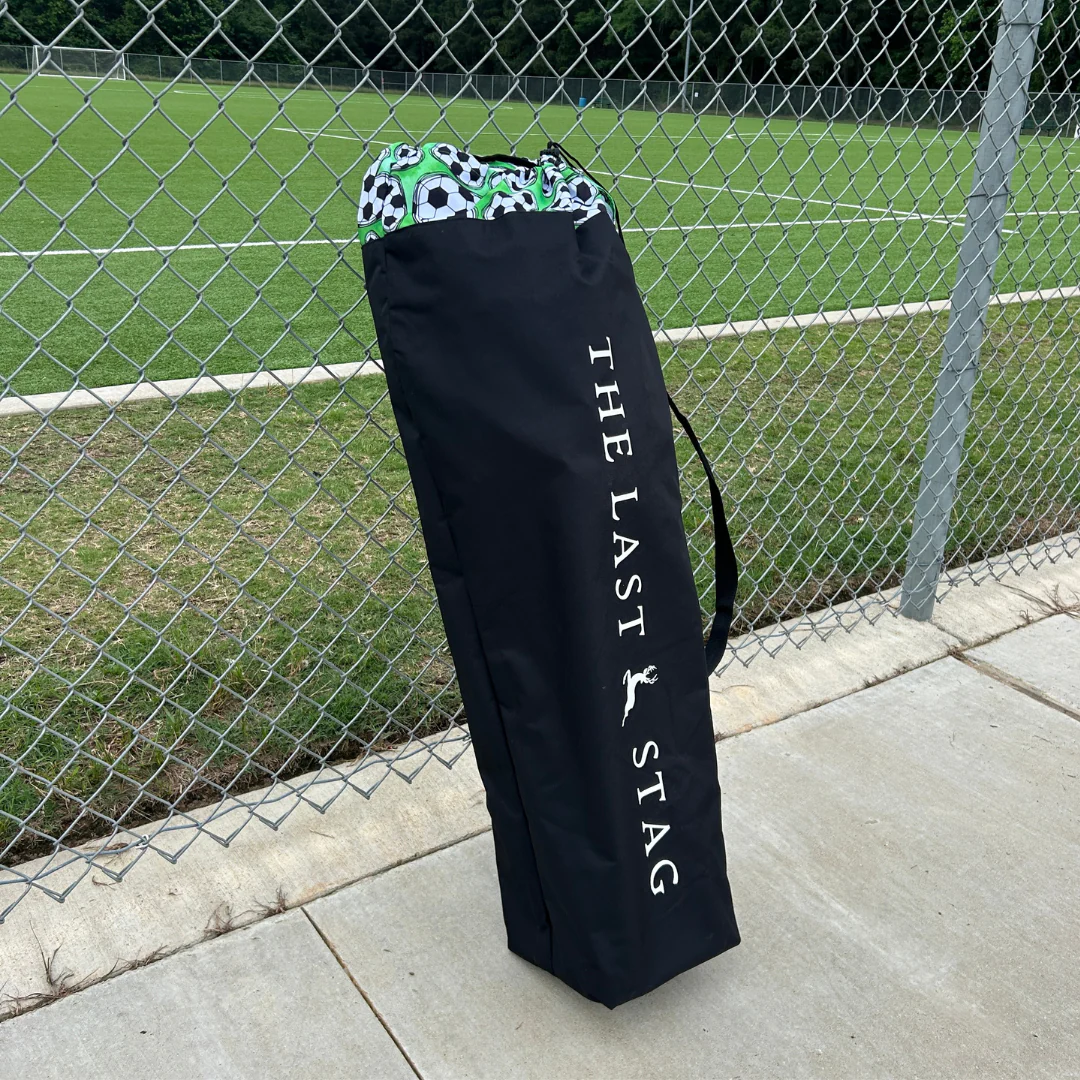 Soccer Hearts - Green - Heated Camping Chair - Image 6