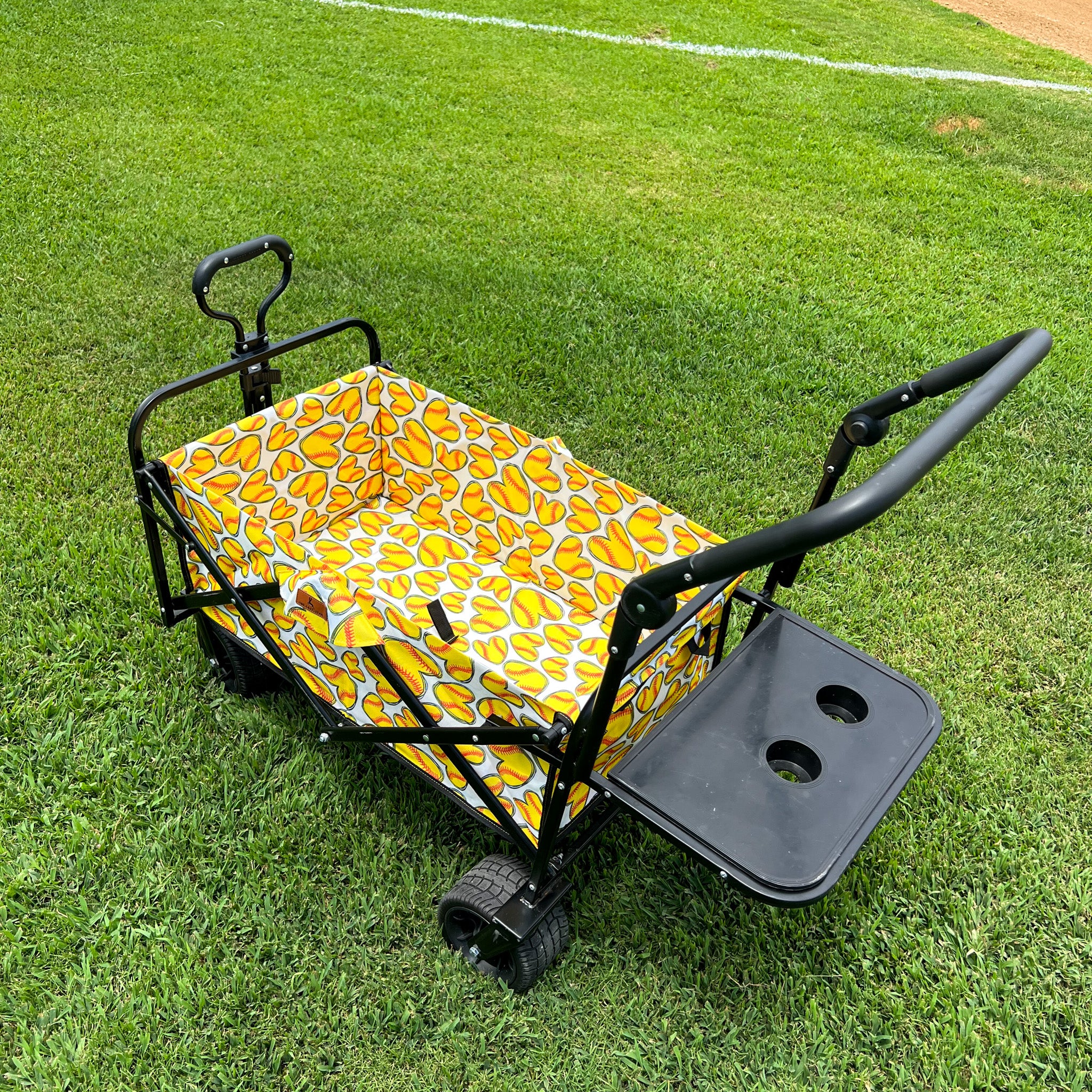 Softball Hearts Stroller Wagon - Image 4
