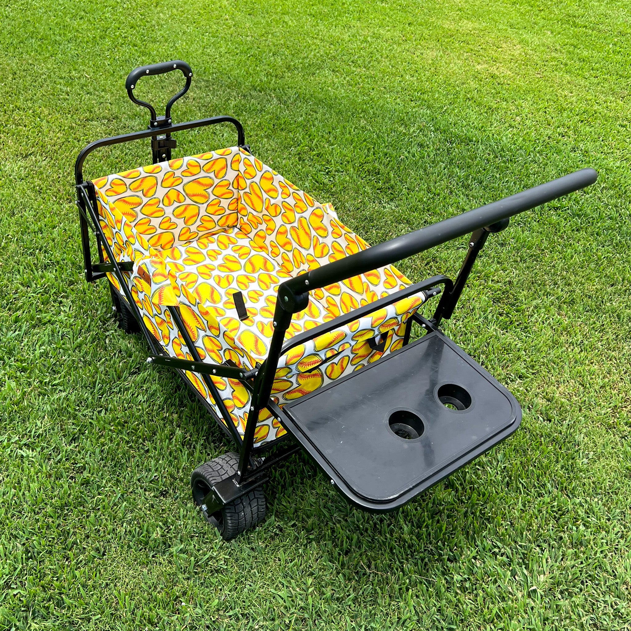 Softball Hearts Stroller Wagon - Image 5