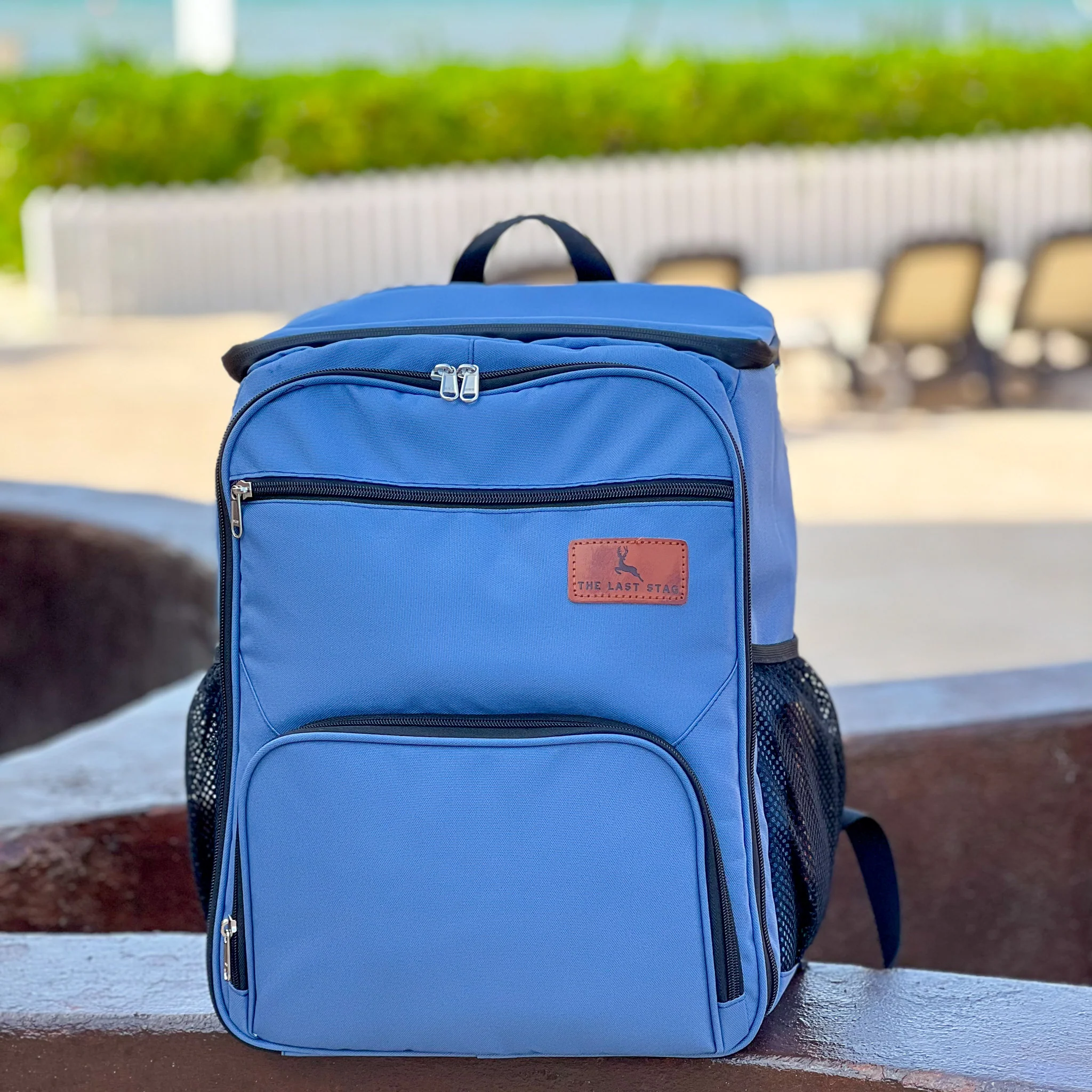 Steel Blue Backpack Cooler - Image 3