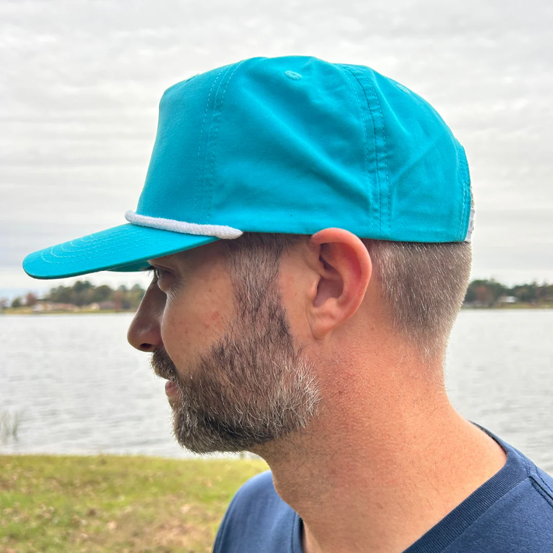The Last Stag Golf Hat - Turquoise/White - Image 4