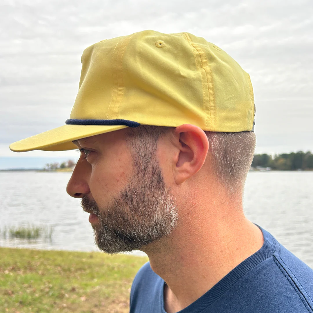 The Last Stag Golf Hat - Yellow/Navy - Image 4