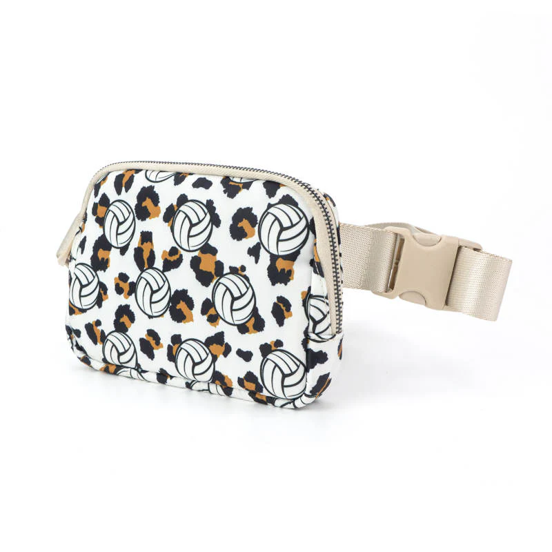 Volleyball & Leopard Print Easy Carry Belt Bag - Image 11