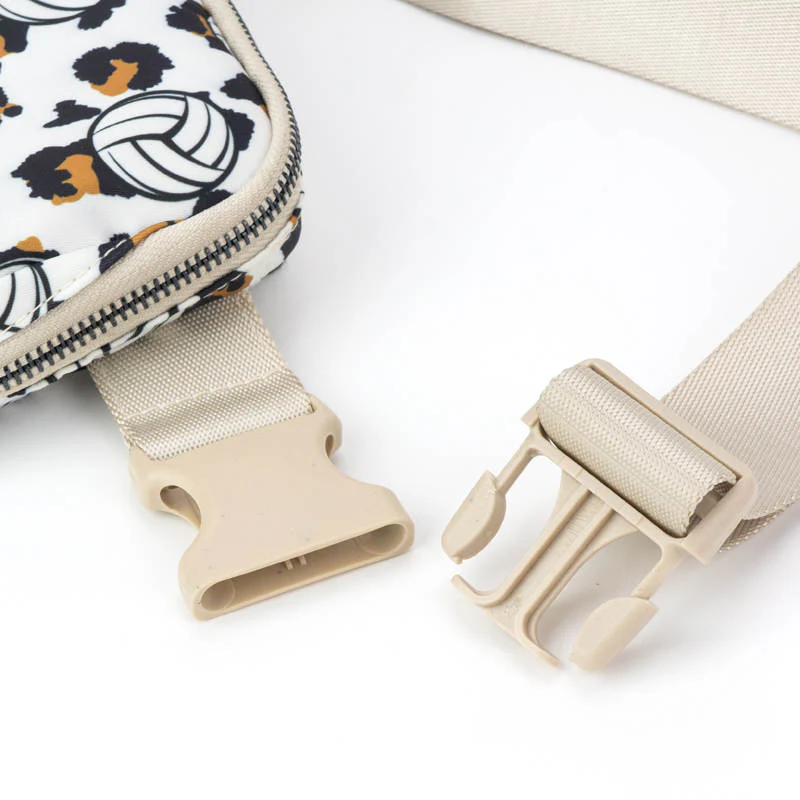 Volleyball & Leopard Print Easy Carry Belt Bag - Image 3